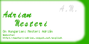 adrian mesteri business card